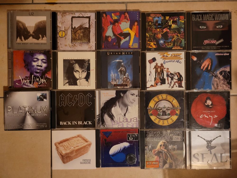 19 x Rock & Pop CDs AC/DC, U2, Santana etc. (Gebraucht) in Nürensdorf ...