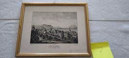 kolorierte Lithografie "Vue de Zoug..."(331/500)