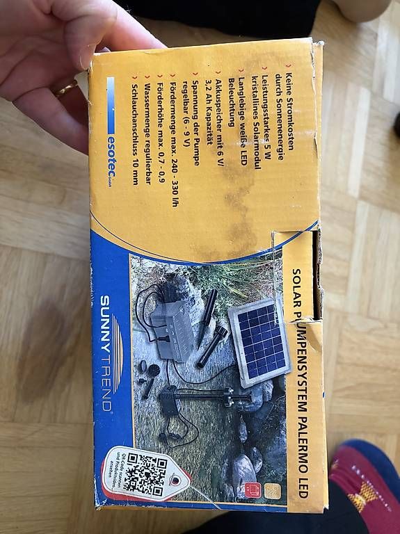 Pumpen & Teile: Esotec Sunnytrend Solar-Pumpensystem Palermo LED – Gebraucht aus Bern von dwe_f89j 1