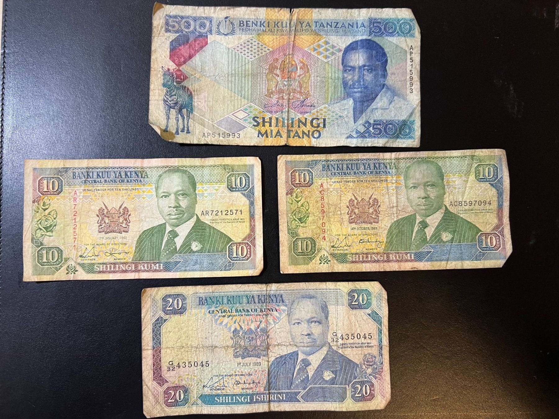 Banconote: Billets Kenya et Tanzanie – Usato da Lausanne venduto da ffhoud