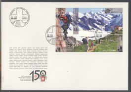 2013, FDC, 150 Jahre Schweiz. Alpenclub (Nr.1448), Format E6
