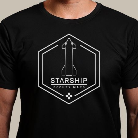 SpaceX Occupy Mars Starship Tshirt Homme M
