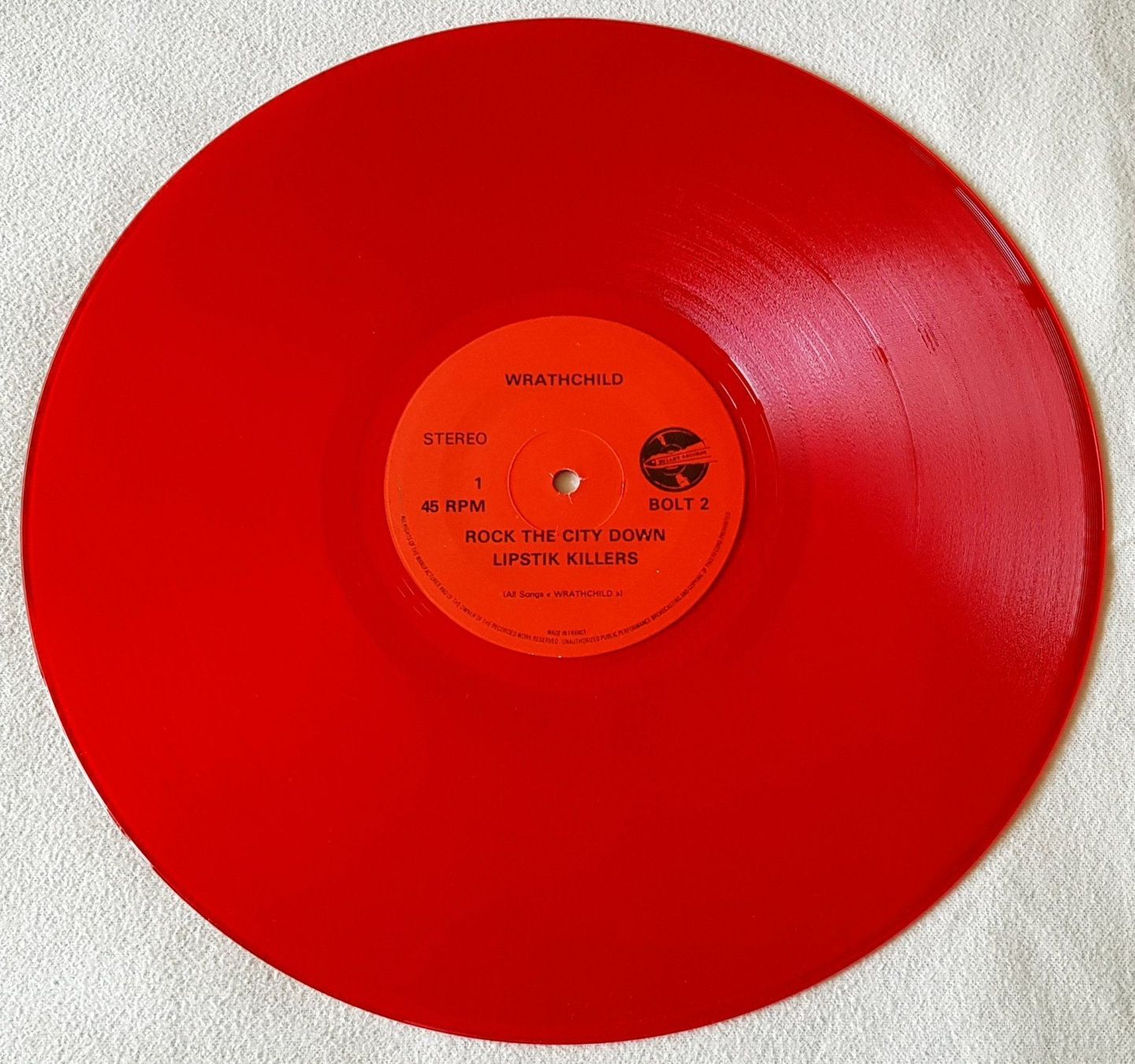 Dischi in vinile: Wrathchild - Stackheel Strutt - 1983 - First Press Red Vinyl – Usato da Uster venduto da Zardodel 2