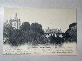 Cossonay, Kirche und Schloss, 1902