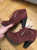 Burgundy Suede warm lining Boots size 37