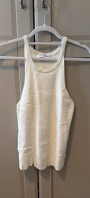 Top: Gestricktes Tanktop (Baumwolle, L) – Usato da Zürich venduto da emily269