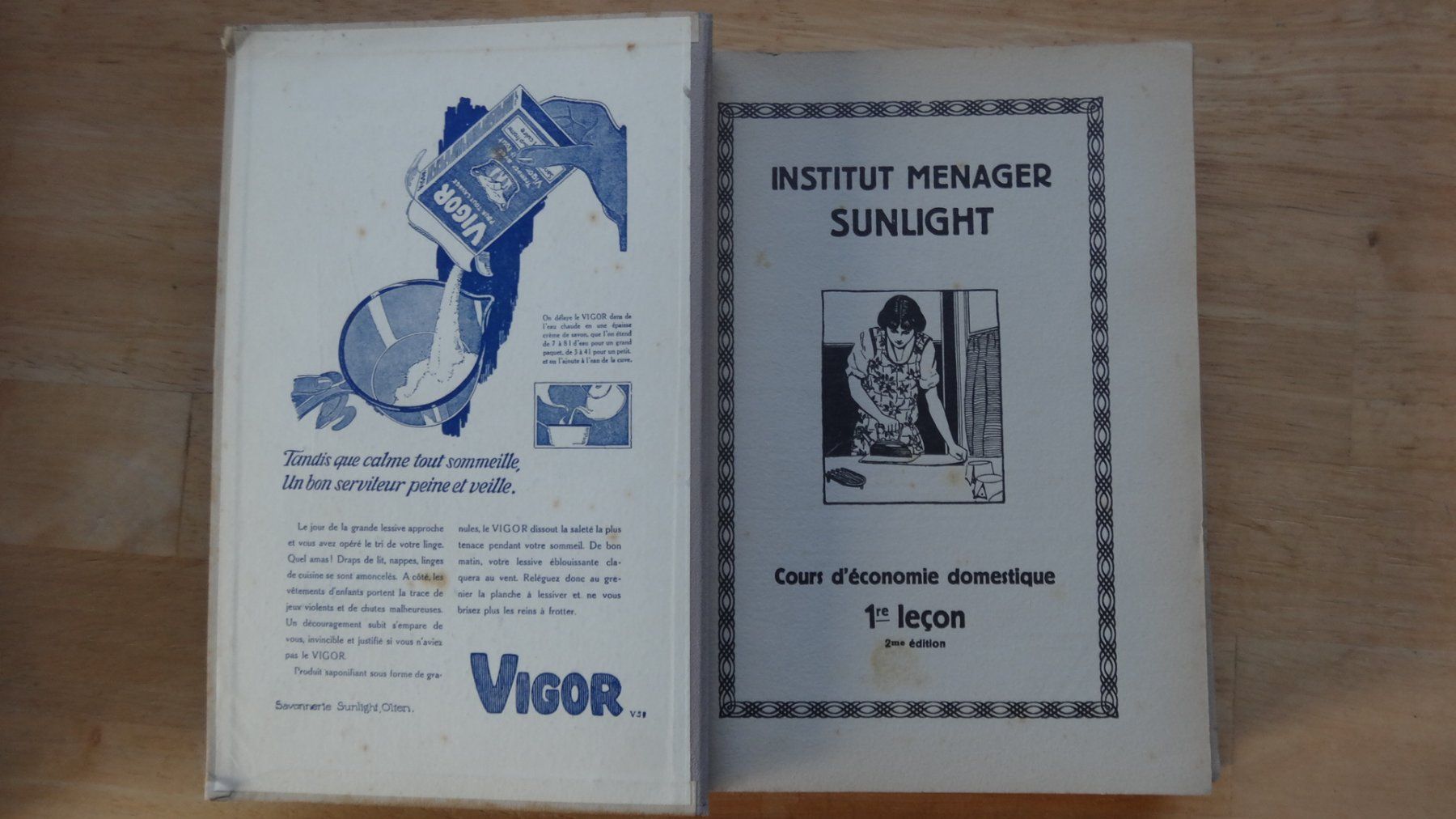 Bücher: Manuel d'enseignement ménager Sunlight, – Gebraucht aus Rebeuvelier von falcon58 1