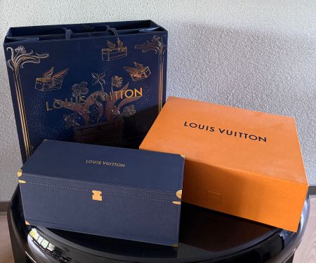 LOUIS VUITTON Weihnacht 25 - 3x Schmuck Tasche Karte Box NEU