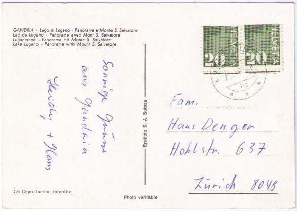 Cartes postales: Gandria – D'occasion à Binningen par Mountainrider 1