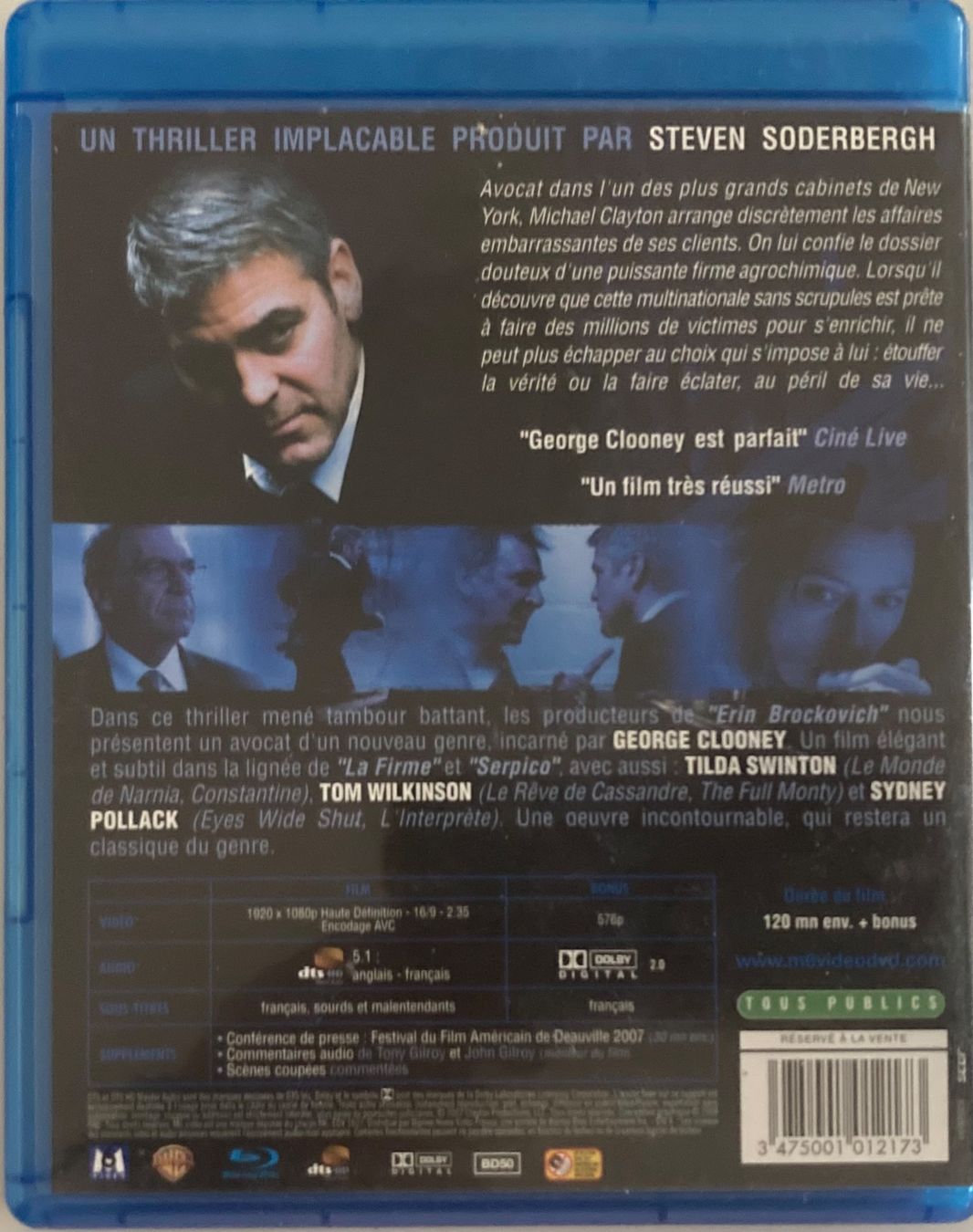 Tous les DVDs: MICHAEL CLAYTON – D'occasion à Poliez-Pittet par Newtown-Records 1