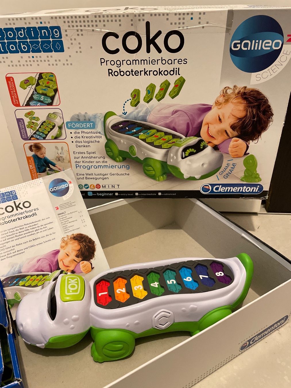 Giocattoli: Lerncomputer Spielkrokodil programmierbar Clementoni – Usato da Zürich venduto da K.St.