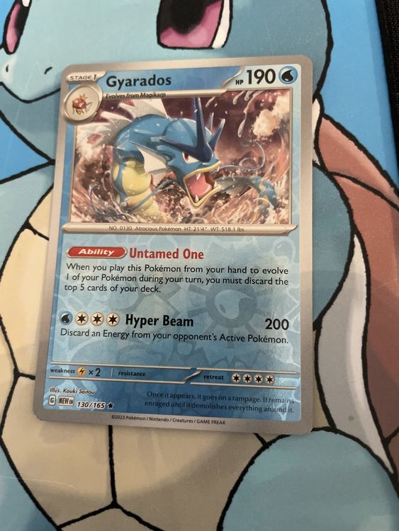 Gyarados Reverse Holo 130/165 Pokemon 151 Garados Kaufen auf Ricardo