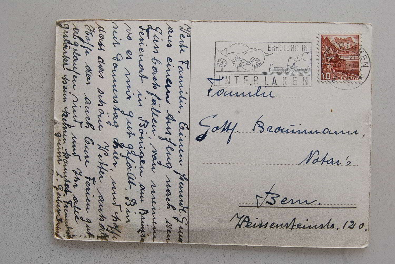 Cartes postales: AK Haslital 1948? – D'occasion à Rüfenacht BE par Toro06 1