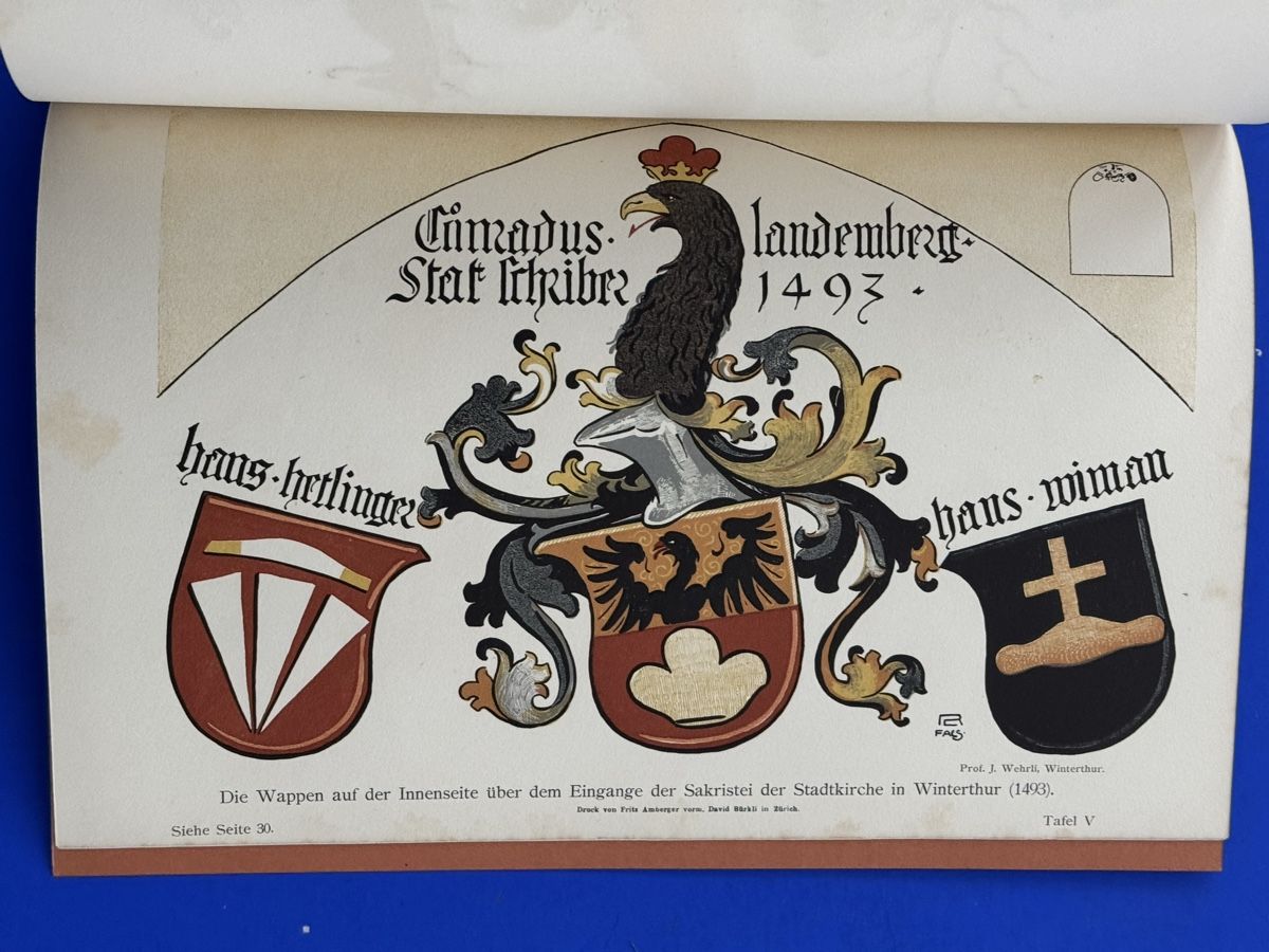 Libri: Die Wappen in der Sakristei der Stadtkirche in Winterthur – Usato da Adliswil venduto da buch_und_kunst 5