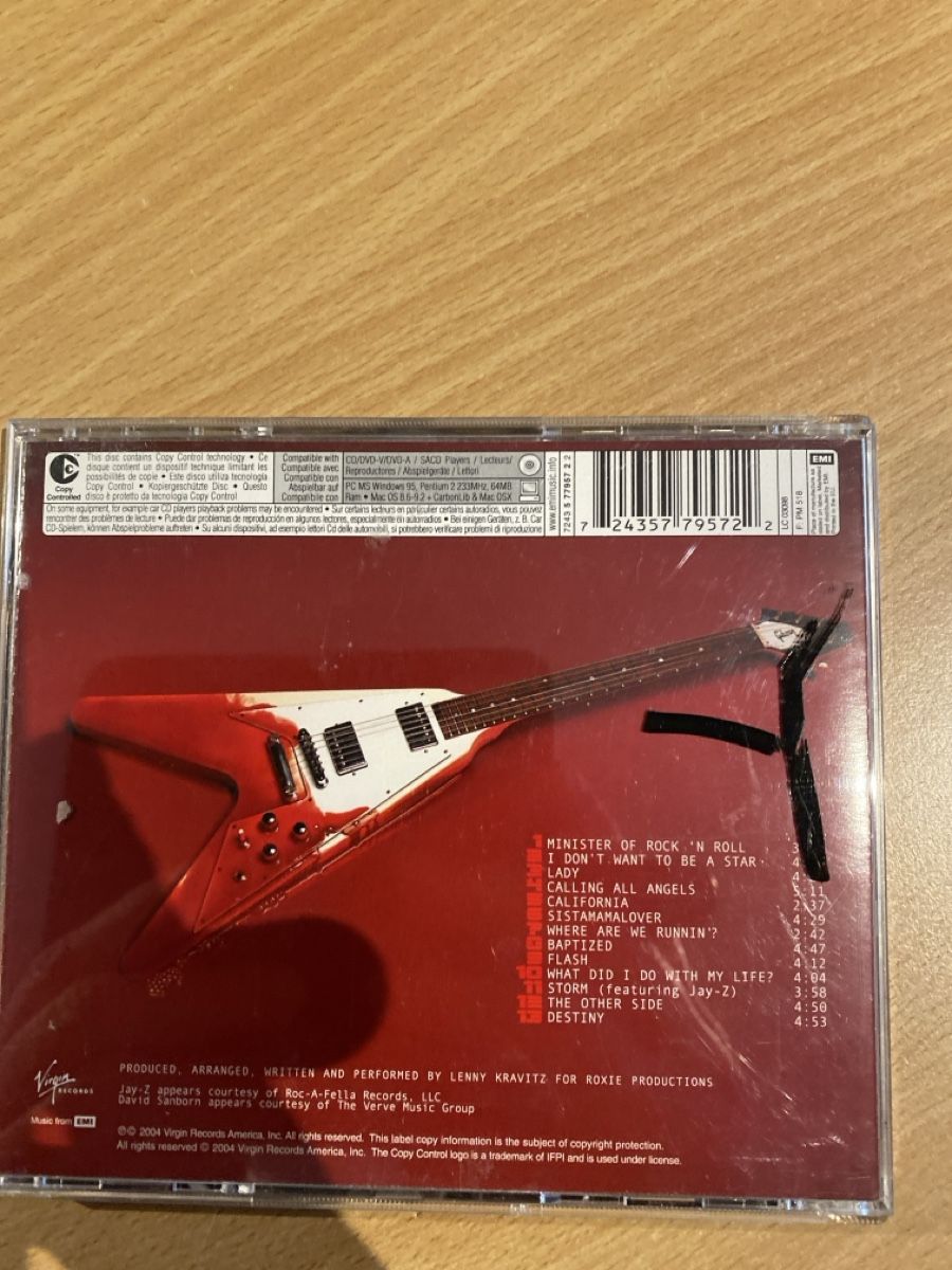 CD: Lenny Kravitz - Baptism CD – Usato da Dulliken venduto da Zuchu 1