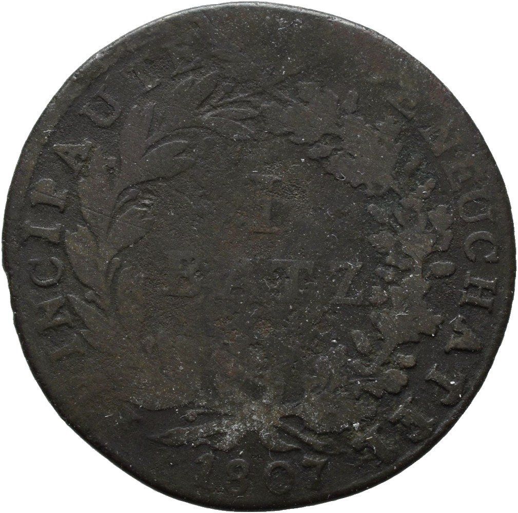 Tutti le monete: Neuenburg Batzen 1807  /2118 – Usato da Trimbach venduto da Solothurn1 1