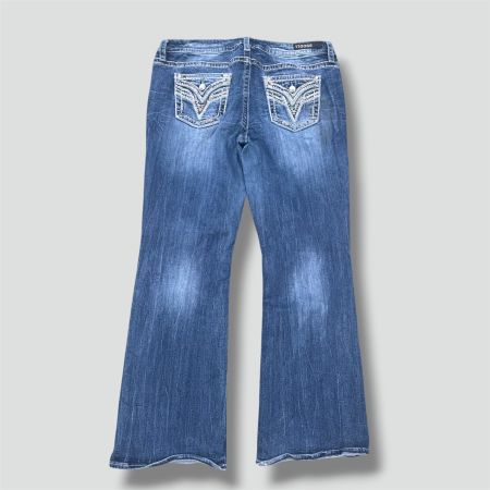 Vigoss y2k Dallas boot cut vintage jeans glitzer hose weit