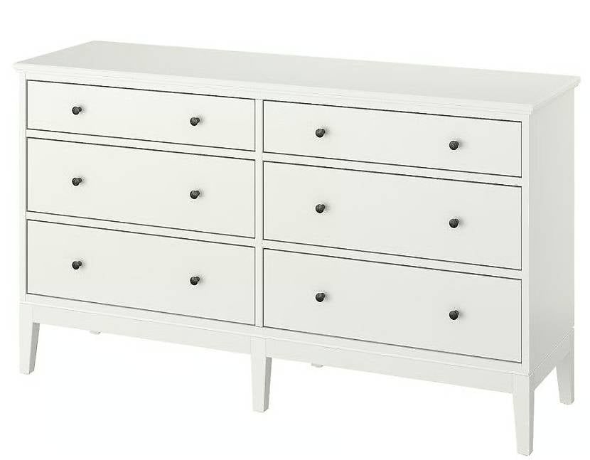 Cassettiere: Commode 6 tiroirs, blanc, 162x95 cm – Usato da Genève venduto da Etbald73