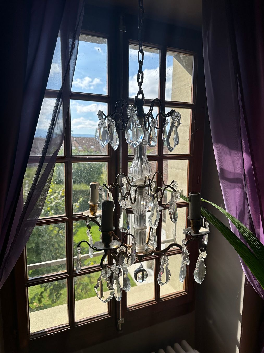 Lampadari & plafoniere: Beau lustre antique 4 feux – Usato da Russin venduto da applenic