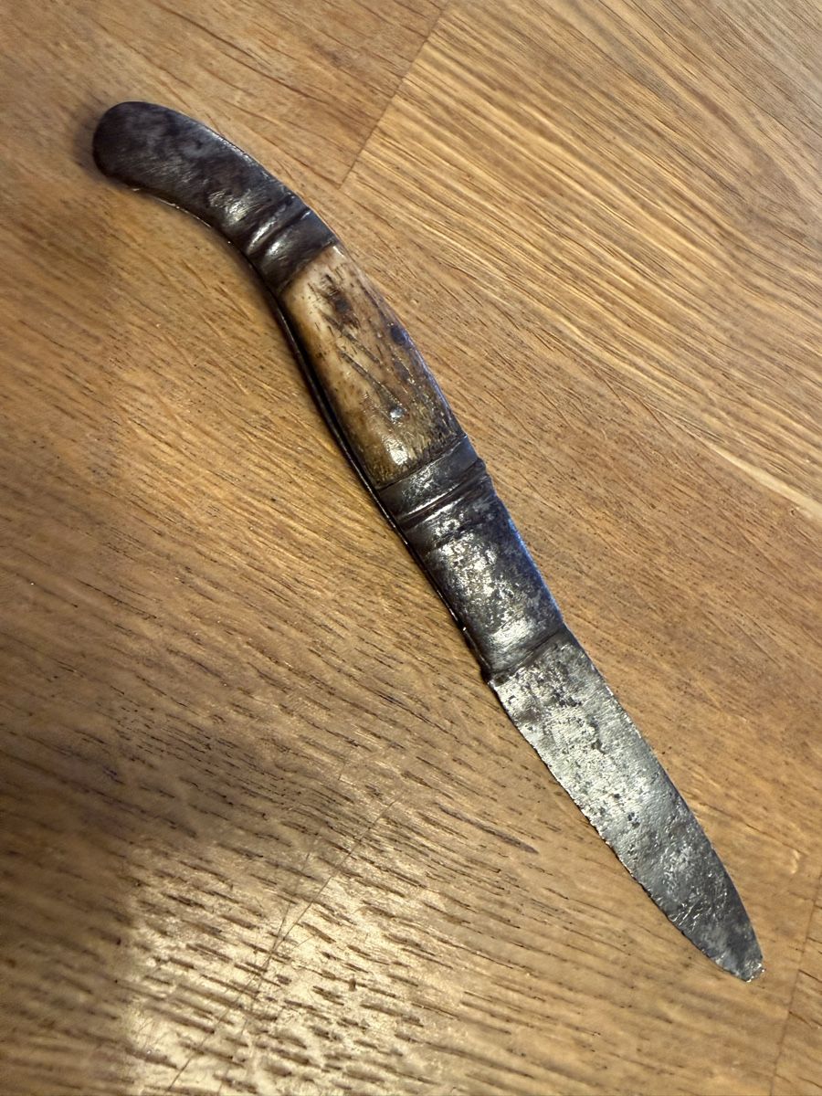 Coltelli tascabile: Antikes Taschenmesser mit Griff aus Bein – Usato da Goldach venduto da Messerguru 3