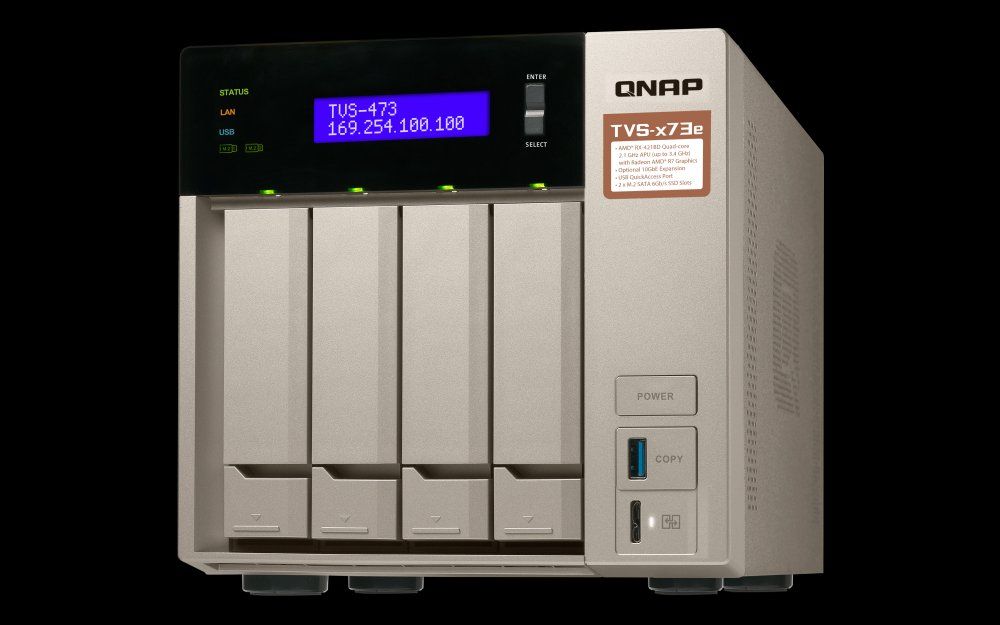 Qnap Server: QNAP TVS-473e defekt – Usato da Dietikon venduto da MisoB