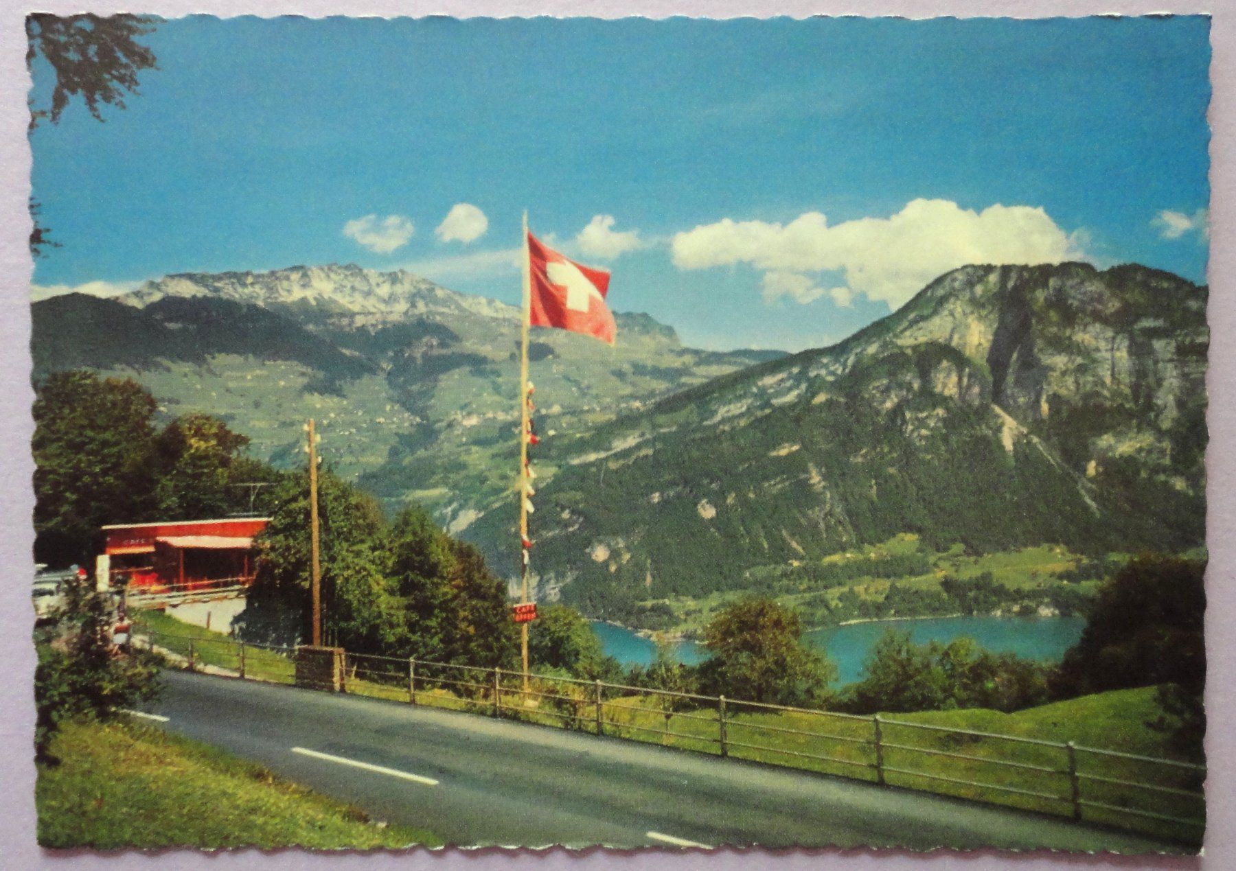 Ansichtskarten: Café Seeblick, Obstalden – Gebraucht aus Fétigny von Billy2miny
