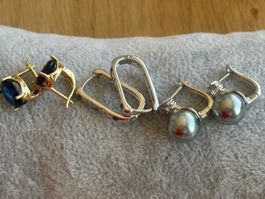 Luxus Elegante Ohrstecker Ohrschmuck  Farbe: Gold Zirkonia