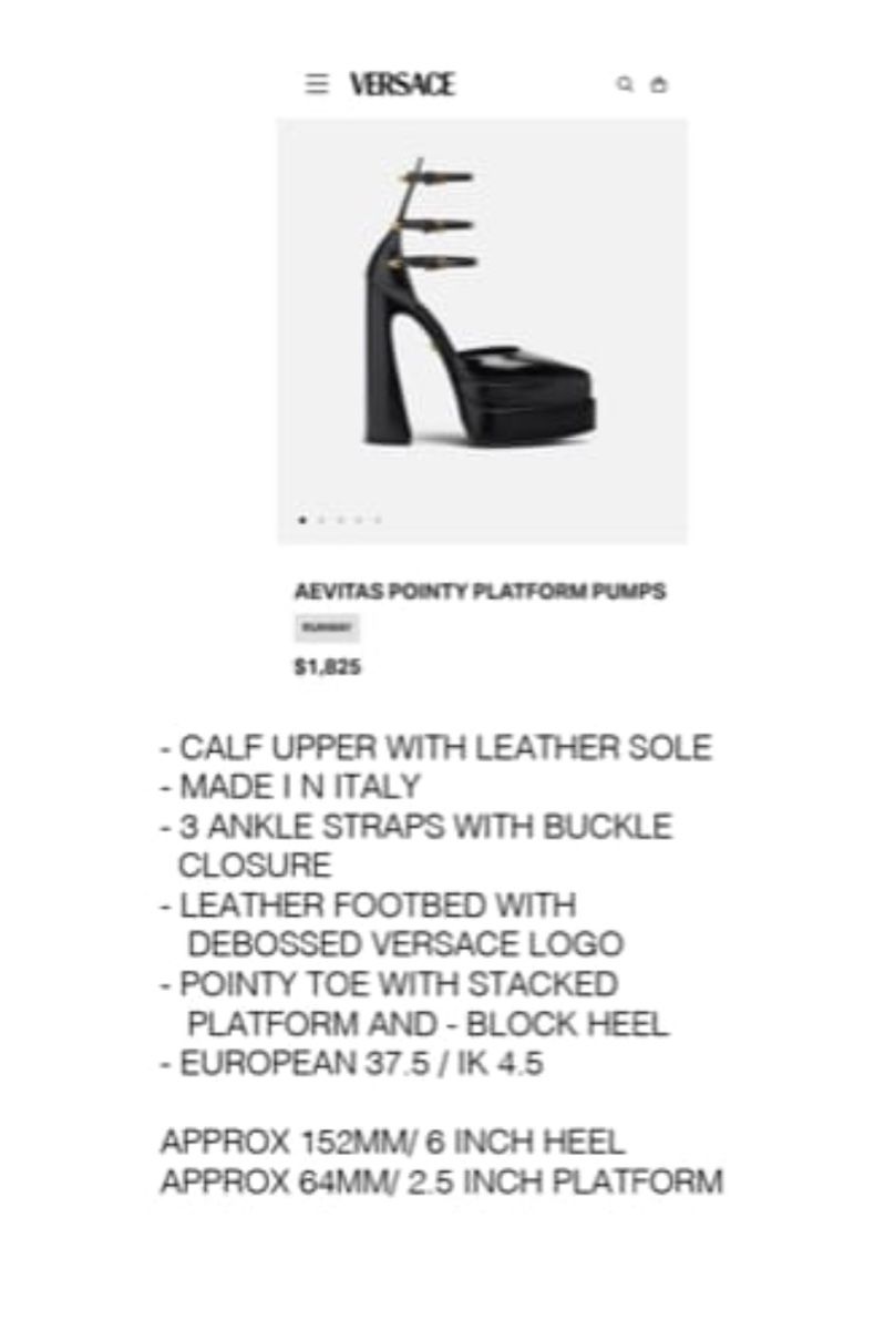Versace Scarpe da donna: VERSACE POINTY AEVITAS - Brandnew – Nuovo e nell'imballaggio originale da Baden venduto da agora_newgeneration 2