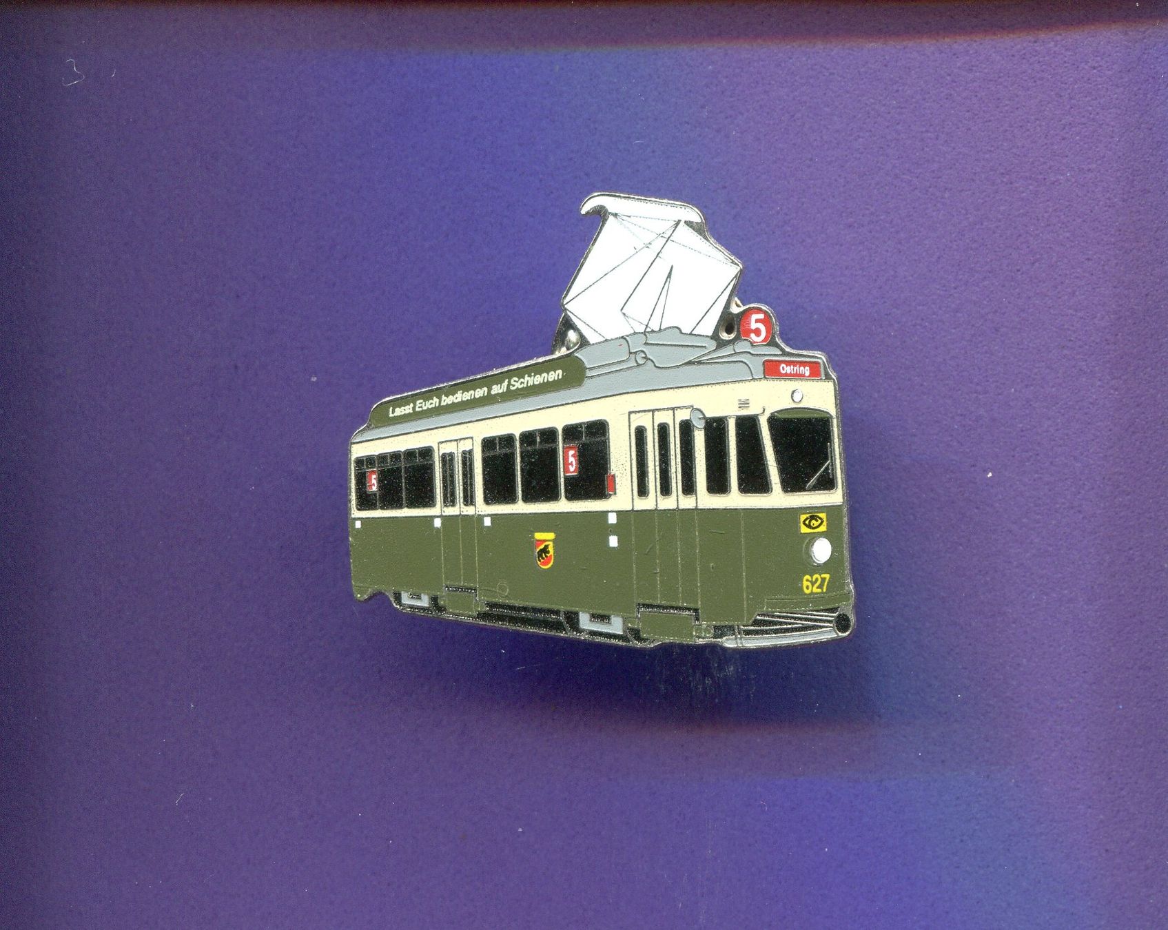 Plaketten & Abzeichen: Schmid-Müller  Be 4/4  Tram Bern  Lim.500 – Gebraucht aus Winterthur von Sammleroase