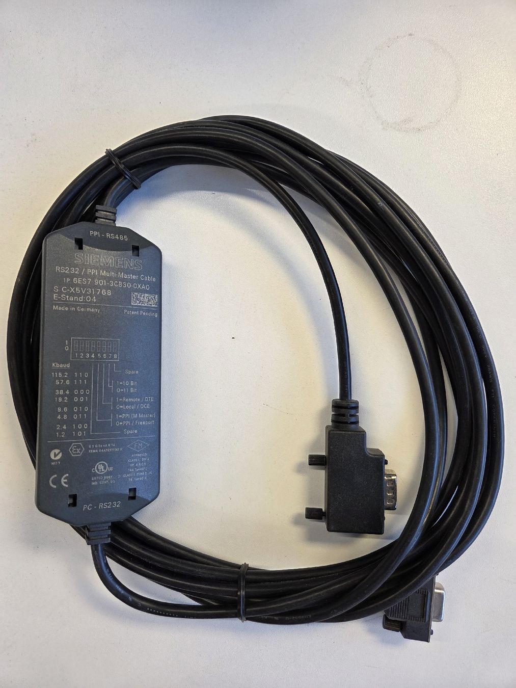 Siemens Componenti elettronici: Câble Siemens RS232 PPI Multi-Master 6ES7 901-3CB30 – Usato da Corgémont venduto da Couache 2
