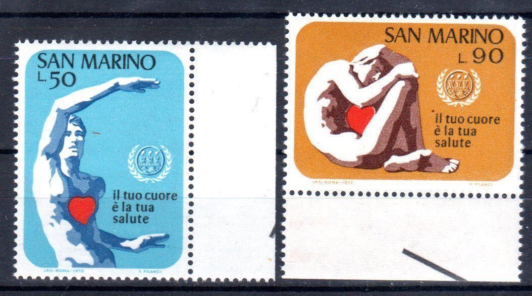Alle Briefmarken: San Marino 1972  Satz  Nr. 1013-1014 ** – Neu (gemäss Beschreibung) aus Remetschwil von Hofiii