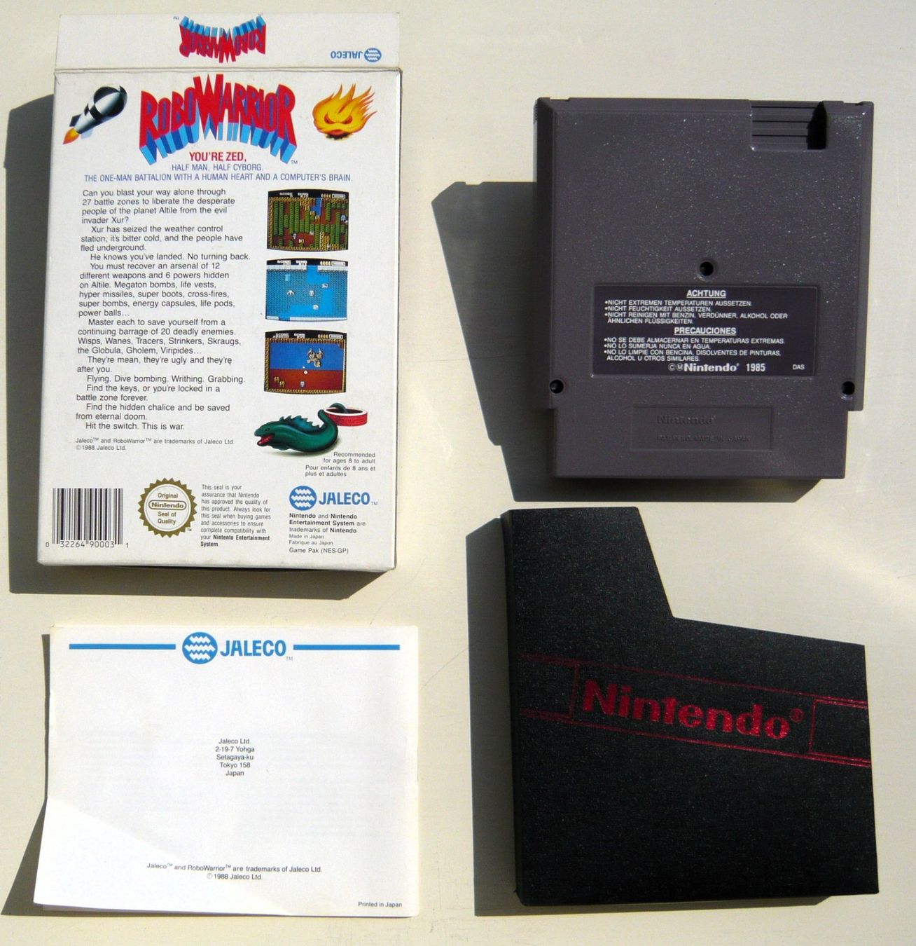 Nintendo Giochi: NES : RoboWarrior, CIB, Excellent état ! – Usato da Onex venduto da Jaguar1986 3