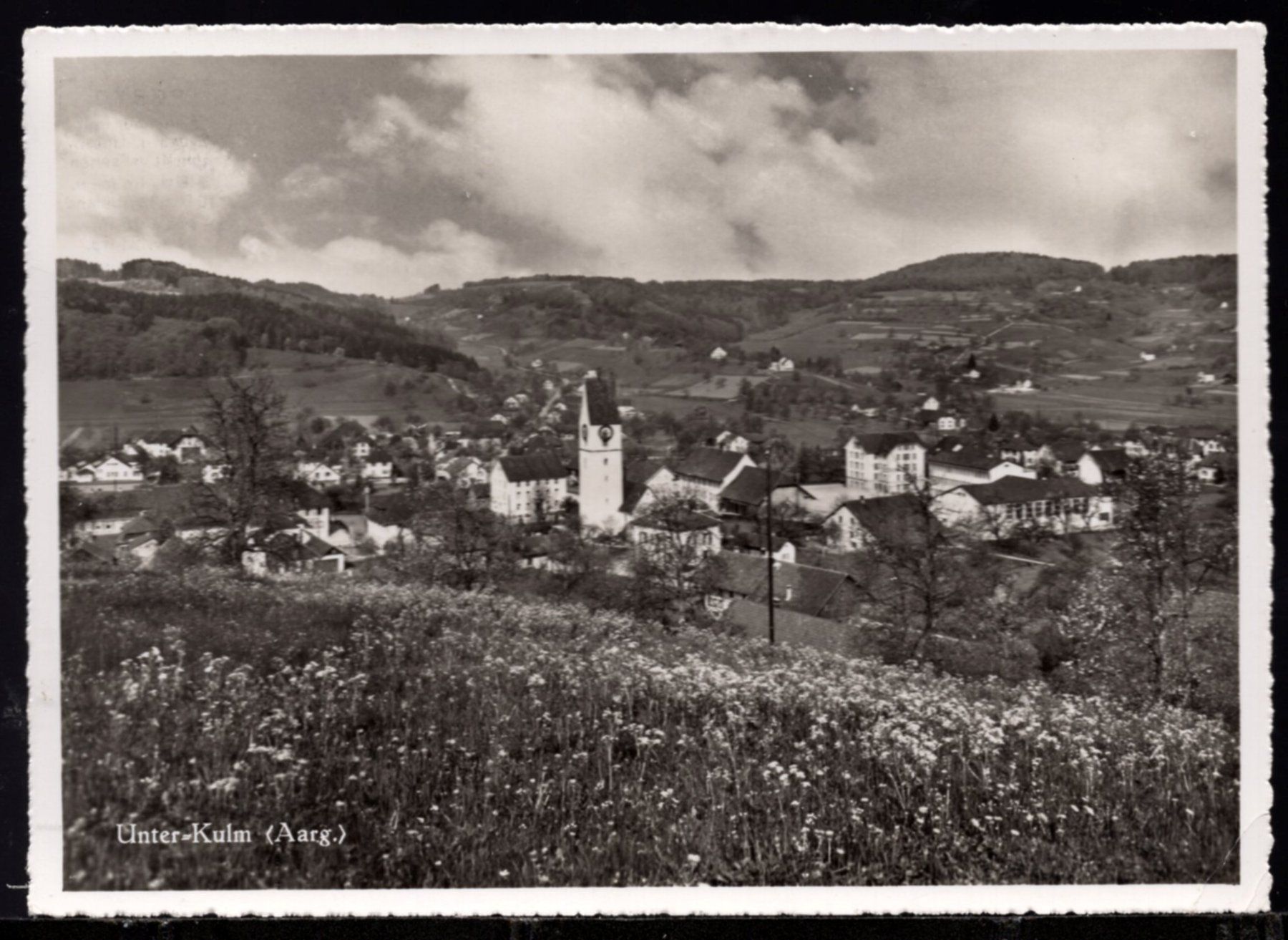 Cartoline postali: Unter - Kulm  Luftbild  1956 – Usato da Aarau venduto da kufi44