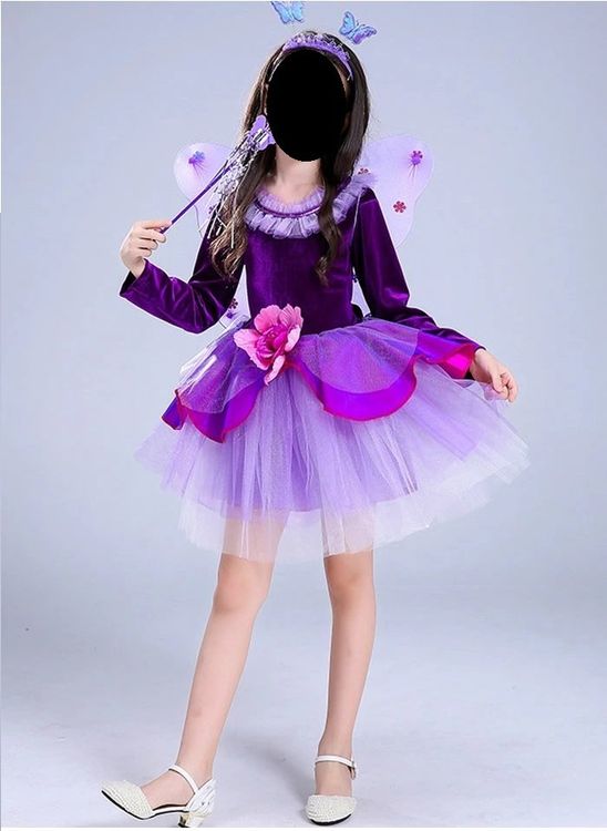 WIDMANN Schmetterling Kinderkostüm - Kleid Mit Tutu & Flügeln Für Karneval