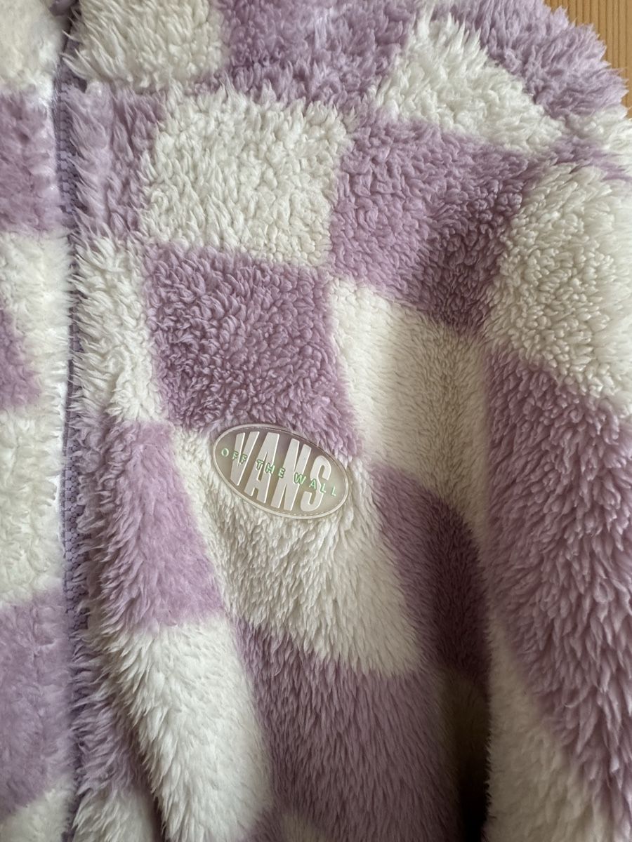 Vans Giacche: Vans Checkerboard Fleece Jacket, Size M, Purple – Usato da Sarnen venduto da NataschaaM 1