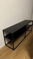 Schwarzes Lowboard aus Metall