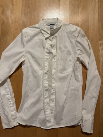 Bluse Baumwolle weiss H&M Gr. 34 neuwertig