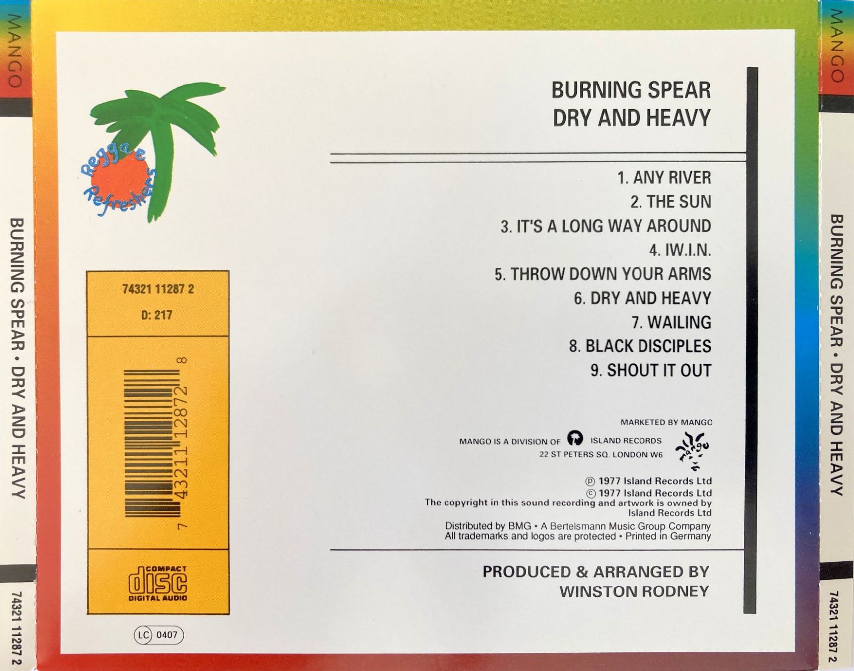 CDs: BURNING SPEAR - DRY & HEAVY – Gebraucht aus Bottens von hotter-than-hell 1