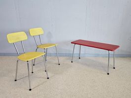 Vintage 1960 Sitzbank Stuhl Sitzgruppe SIMPLEX SEDIA
