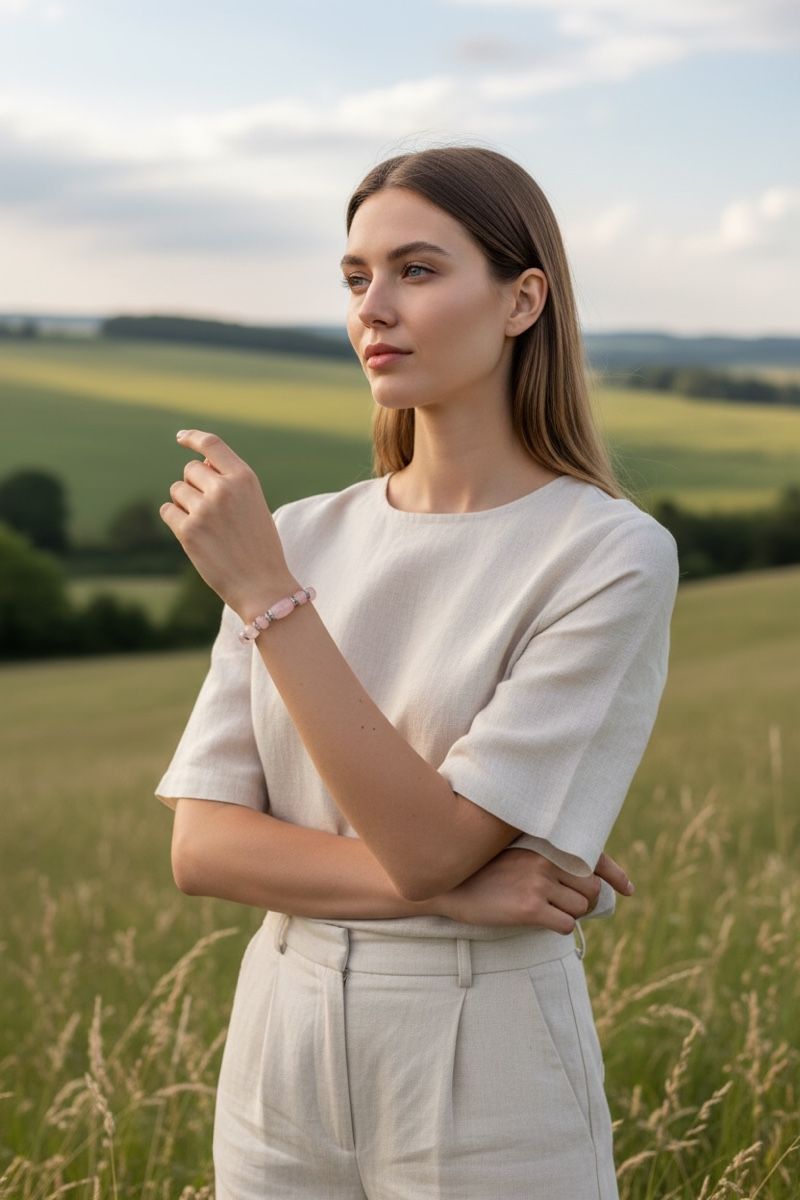 Armbänder & -reifen: Stretch Armband mit Kunzit Halbedelsteinen  – Neu und originalverpackt aus Kriens von Hortensie6 4