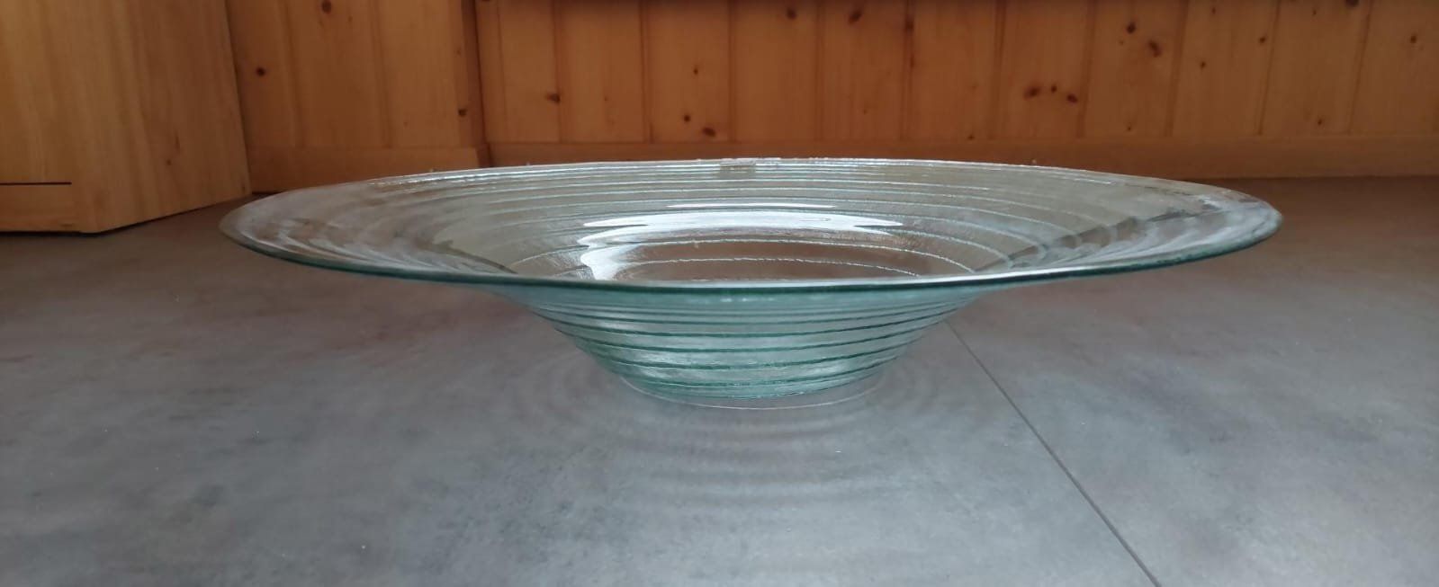 Gläser: Glasschale Deko Glas elegant 49 cm groß TOP – Gebraucht aus Rheinfelden von Plumeria1 1