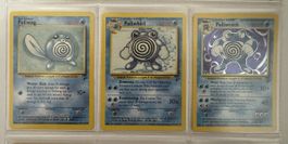 Pokemon Karten Set: Poliwag, Poliwhirl, Poliwrath