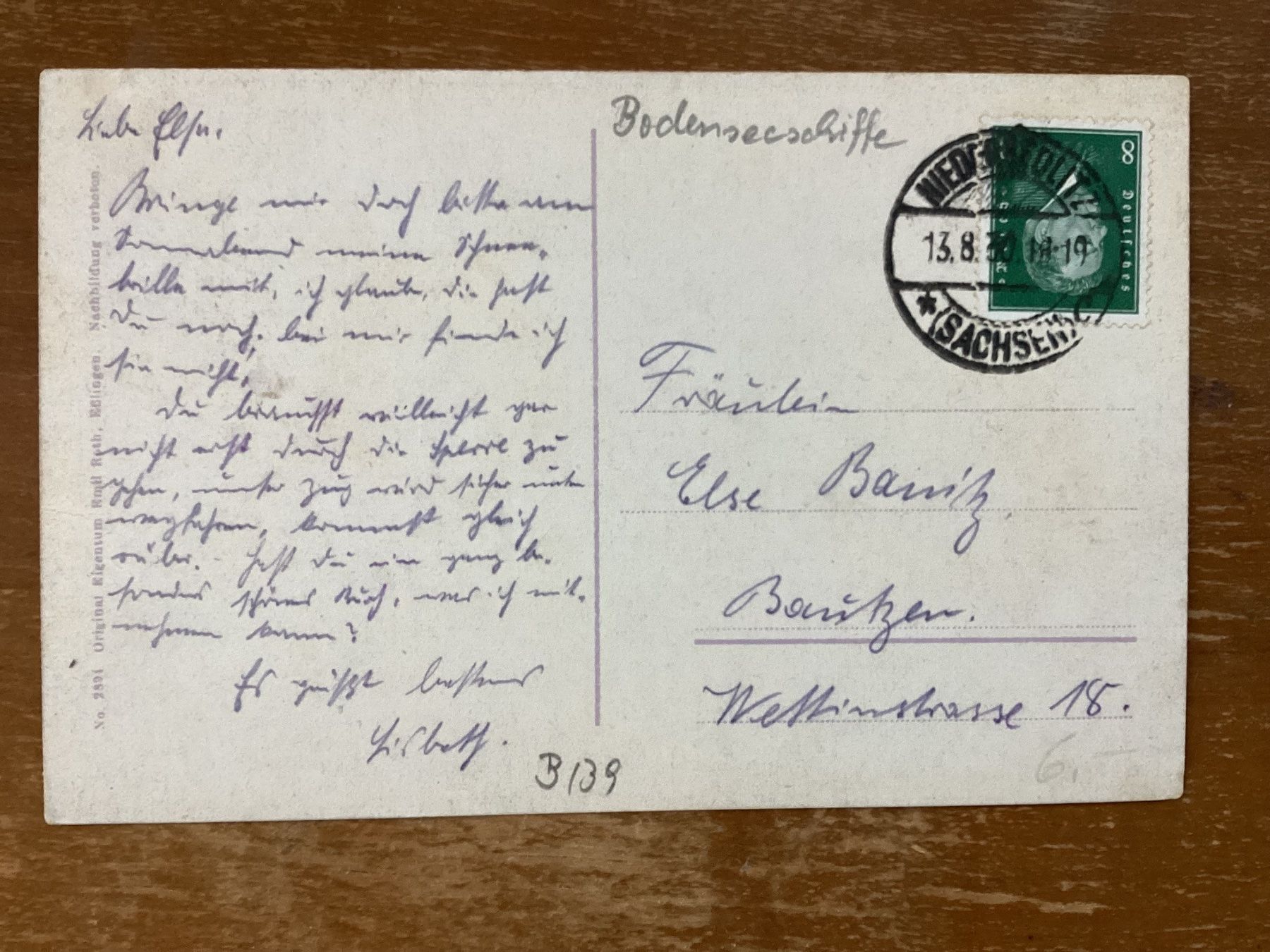 Cartoline postali: AK Konstanz Bodenseeschiff 1930 – Usato da Zürich venduto da Tolima194 1