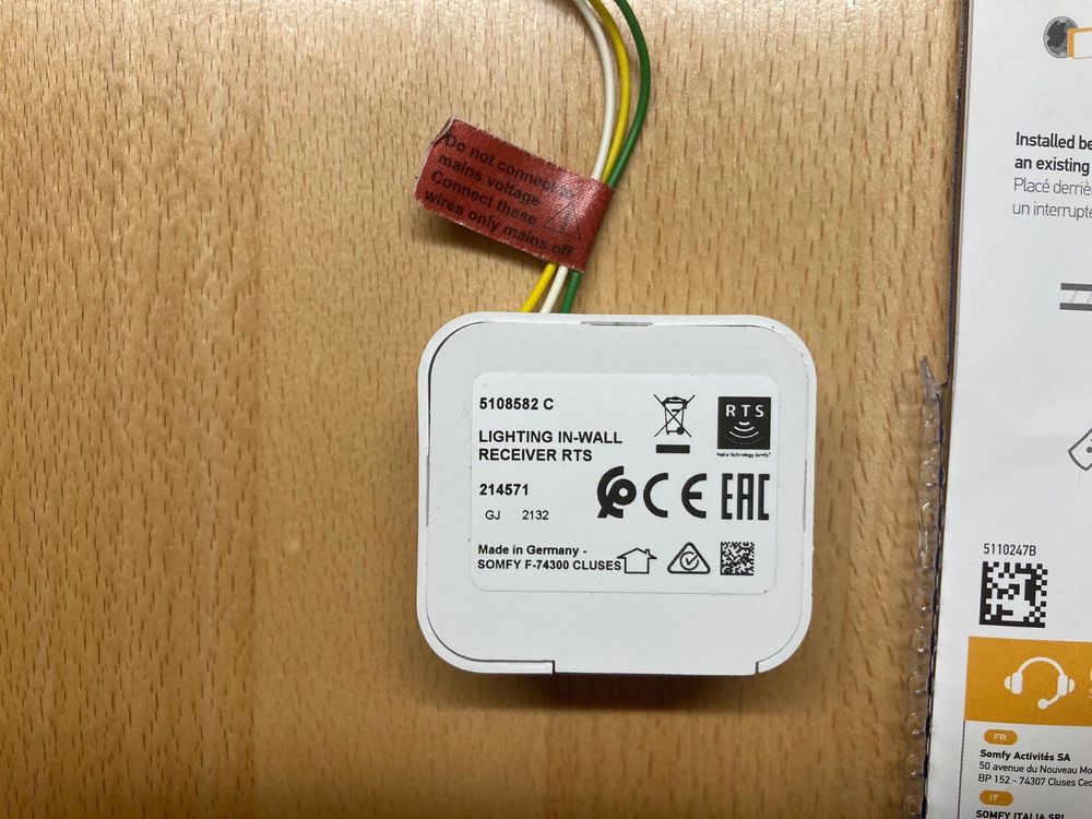 Somfy Lighting Receiver RTS (Neu (gemäss Beschreibung)) in Effretikon ...