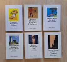6x Romane, Diogenes, Hardcover