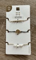 3er Set vergoldete Armbänder ✨ Süsswasserperlen & Lebensbaum