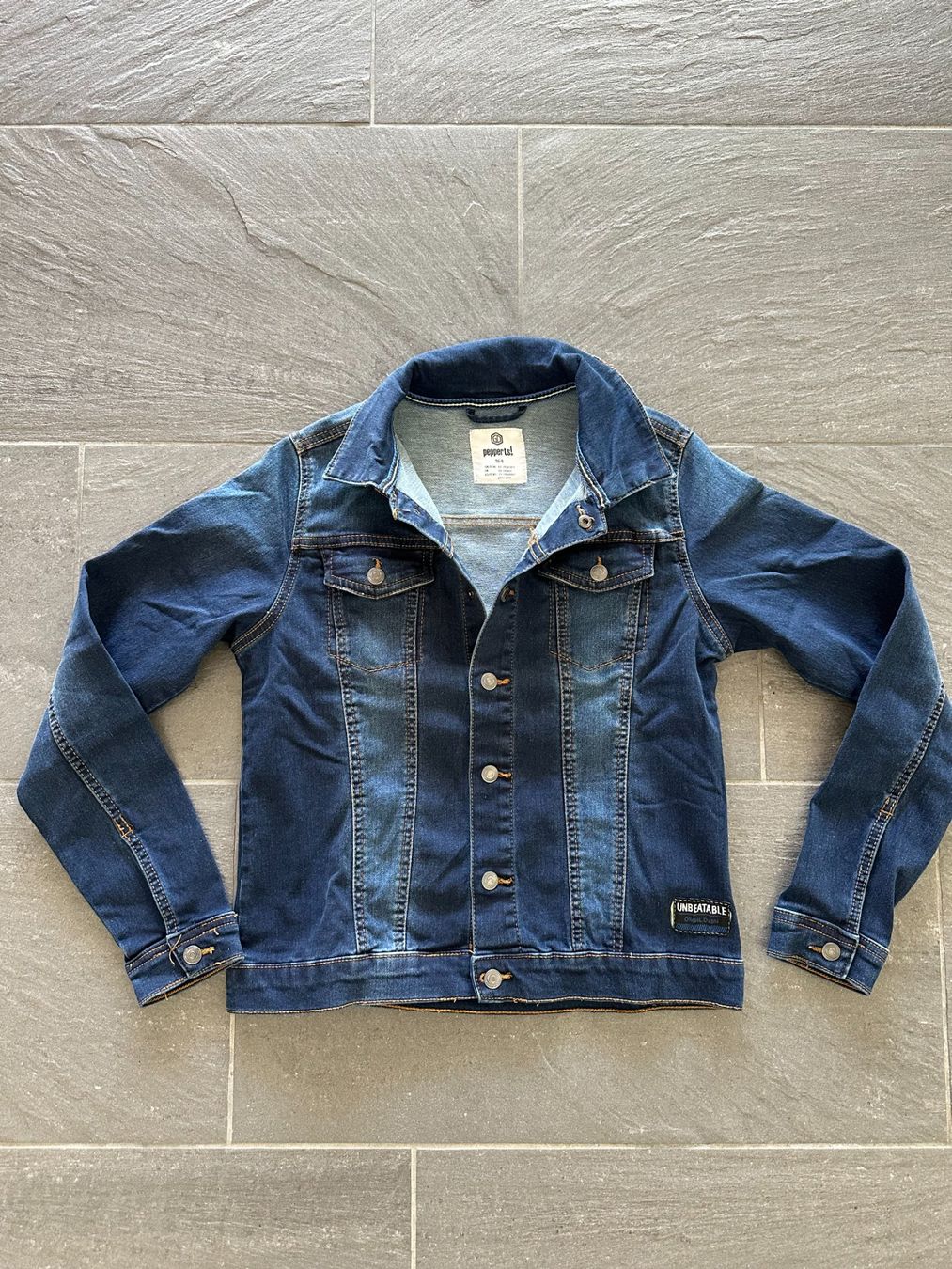 Giacche: pepperts Jeansjacke Gr. 164 dunkelblau – Nuovo (secondo la descrizione) da Boppelsen venduto da KASIBO