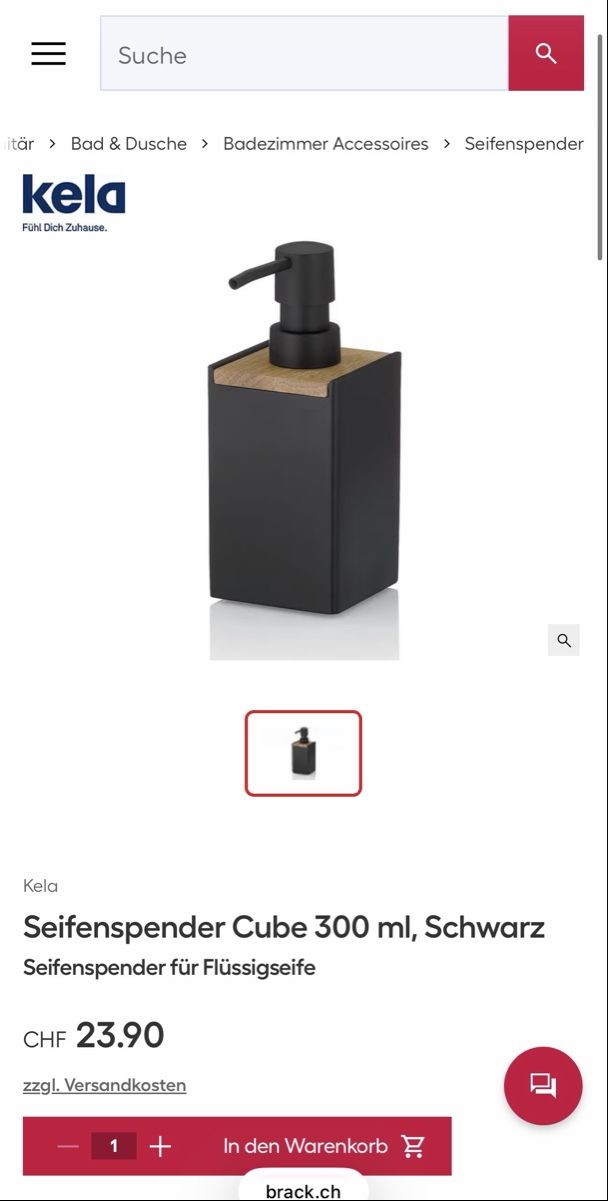 Portasapone: Kela Seifenspender wie neu – Usato da Goldau venduto da car_8v8h