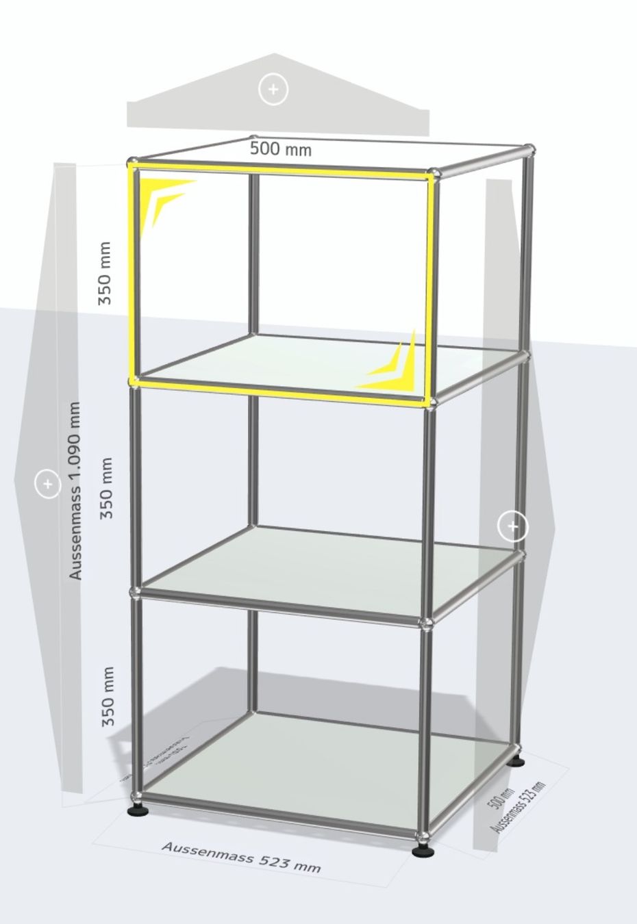 USM Scaffali: USM Gestell in Stahlbau – Usato da Pfaffhausen venduto da only.lux 1