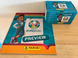 Panini 2020 Euro Preview Edition Set mit Box und Album OVP